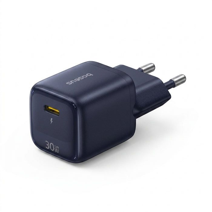 30W GaN USB‑C PD Fast Charger — Works with iPhone 12–17 & USB‑C Devices (EU Plug)