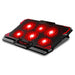 17-inch Six-Fan Laptop Cooler with LED Screen and Dual USB Ports