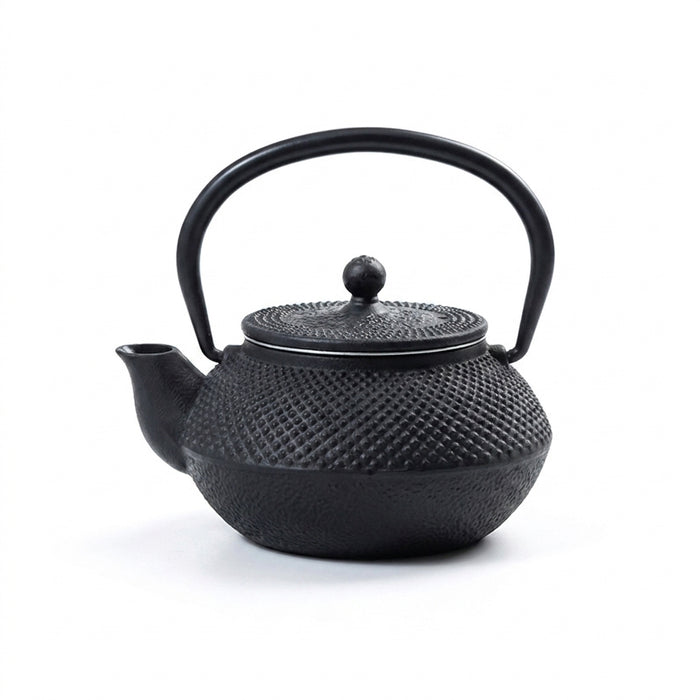Cast Iron Teapot 900ml — Sakura Pattern with Tea Strainer