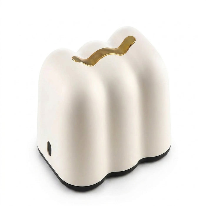 Cloud Tissue Box Holder — Wall-Mount Napkin & Paper Towel Organiser, Cream (PP)