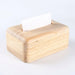 Nut‑brown Solid Wood Tissue Box Cover — Simple, Large Capacity Tissue Holder