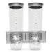 Wall‑Mounted Double Cereal & Candy Dispenser — Silver, 3L