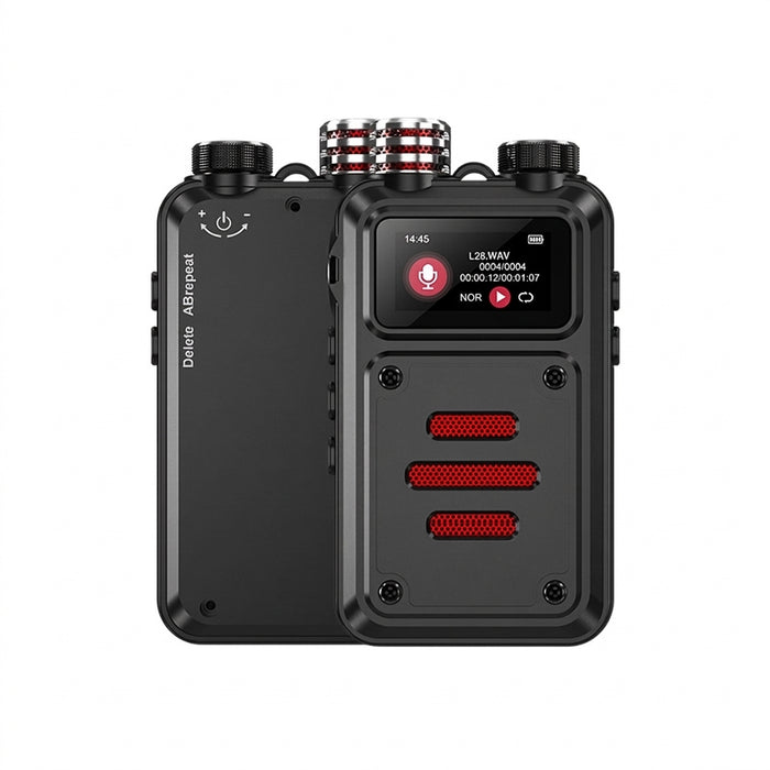 Mini Professional Digital Voice Recorder — 32GB–128GB, DSP Noise Reduction, VAD, MP3/WAV