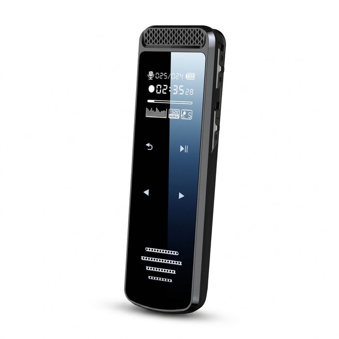 HD Voice‑Activated Digital Recorder (Touchscreen) with Noise Reduction & MP3