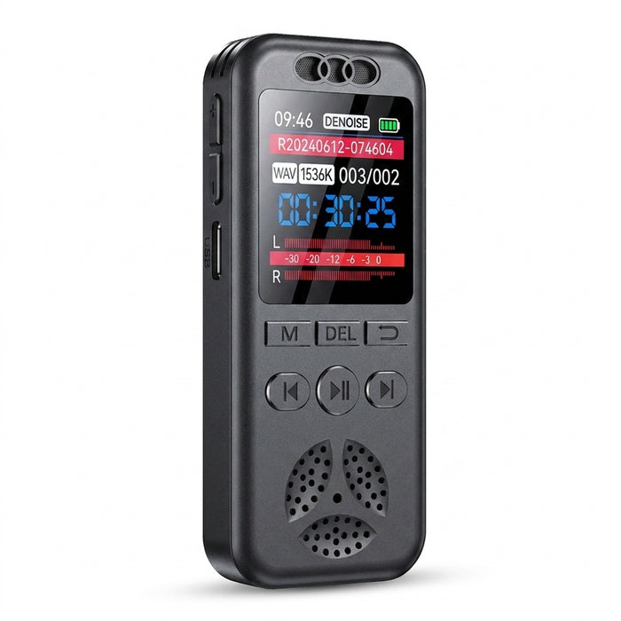 SU7 Digital Voice Recorder — 1536kbps WAV, Voice‑Activated, Up to 72 hrs