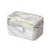 Large Capacity Foldable Medicine Storage Box with Clear Lid — Modern White Plastic Organiser