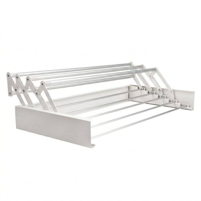 100cm Wall-Mounted Folding Airer — Extendable Towel & Clothes Drying Rack