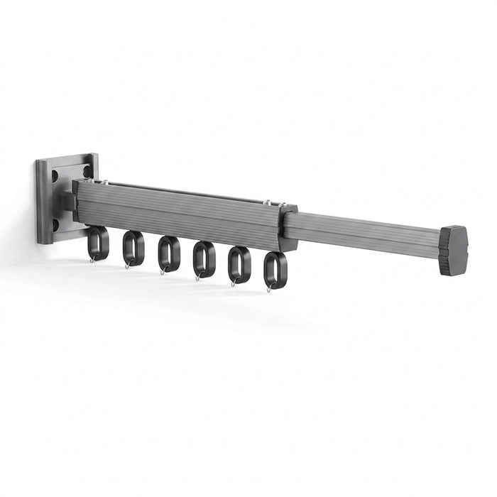 Retractable Wall-Mounted Clothes Hanger — Aluminium Folding Drying Rack