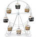 Metal Ferris Wheel Cupcake Stand — 8-Cup Display for Weddings & Parties