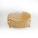 Gold Metal Cake Stand — 20/25/30cm Round Dessert Display (8cm High)