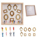 Mini Museum Silhouette Photo Box – DIY Memory Display Kit with Frames & Figurines