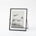 4- & 6-inch Metal Floating Photo Frame — Gold or Black with Transparent Acrylic Panels
