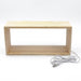 DIY Shadow Box Frame with USB Nightlight – Wood, Acrylic & Resin Display Case, 26×13×6cm
