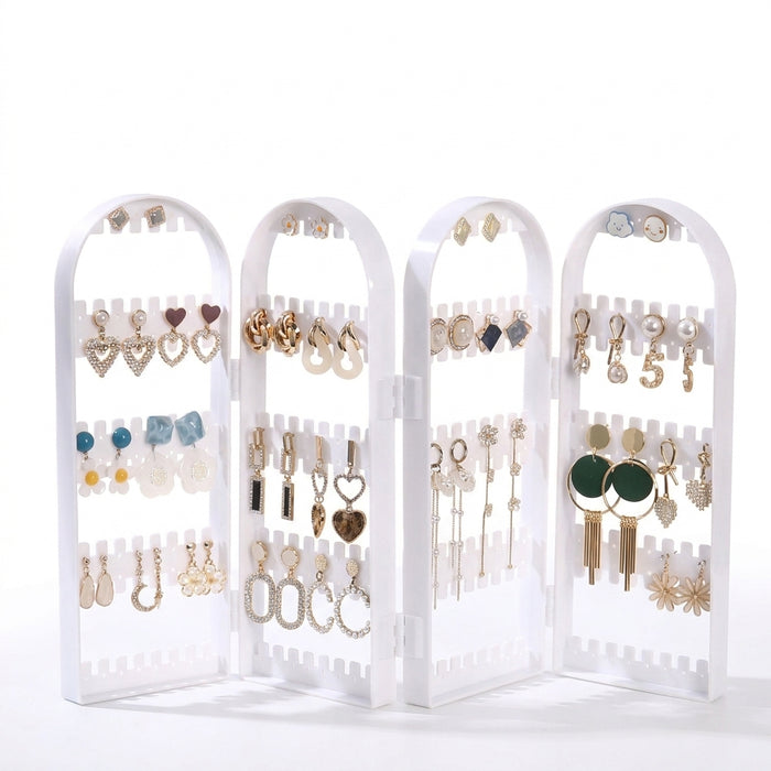 Screen Jewellery Display Rack – Plastic Earring & Jewellery Stand, 28×10cm