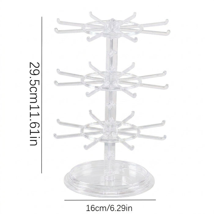Multi-layer Rotating Jewellery Rack – Necklace & Bracelet Display