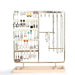 Metal Jewellery Organiser Stand with Wooden Tray — Multi‑Functional Storage