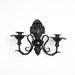 Vintage Black Wall-Mounted Iron Candlestick Holder