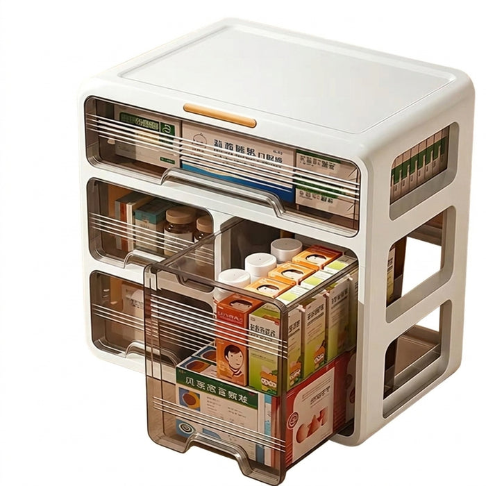 PP Multi-layer Medicine Organiser — Large Capacity Storage Box