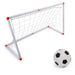 106/120cm Kids Indoor & Outdoor Football Goal Set with Ball and Pump