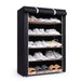 6/8/10-Layer Dustproof Shoe Cabinet Organiser — Non-woven, Space-saving