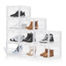 Clear Magnetic Stackable Shoe Boxes — 6/9/12 Pack, Flip-Front Organisers