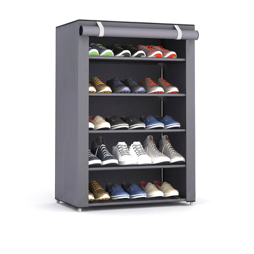 6–10 Tier Multi‑Layer Shoe Cabinet with Dust‑Proof Rolling Shutter — Space‑Saving, Easy Assembly