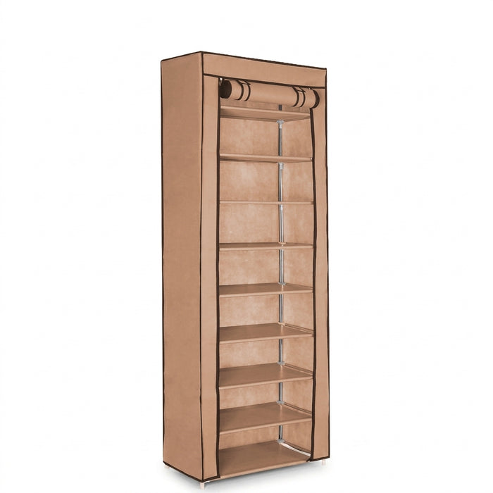Adjustable 9-Compartment Shoe Cabinet 60 x 30 x 155cm – Dust-proof Multi-layer