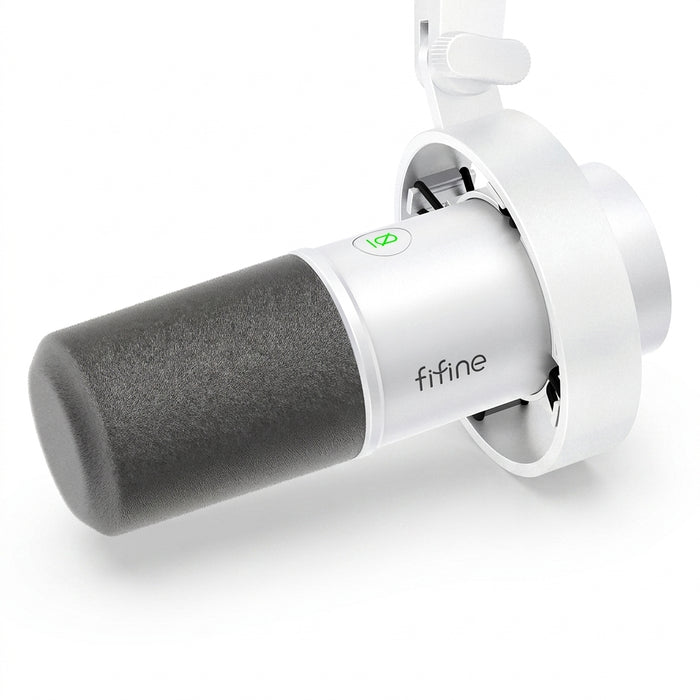 USB/XLR Dynamic Desk Microphone with Shock Mount, Touch Mute & Headphone Monitoring - K688