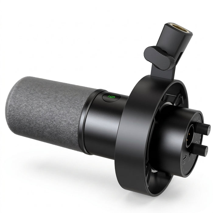 USB/XLR Dynamic Desk Microphone with Shock Mount, Touch Mute & Headphone Monitoring - K688