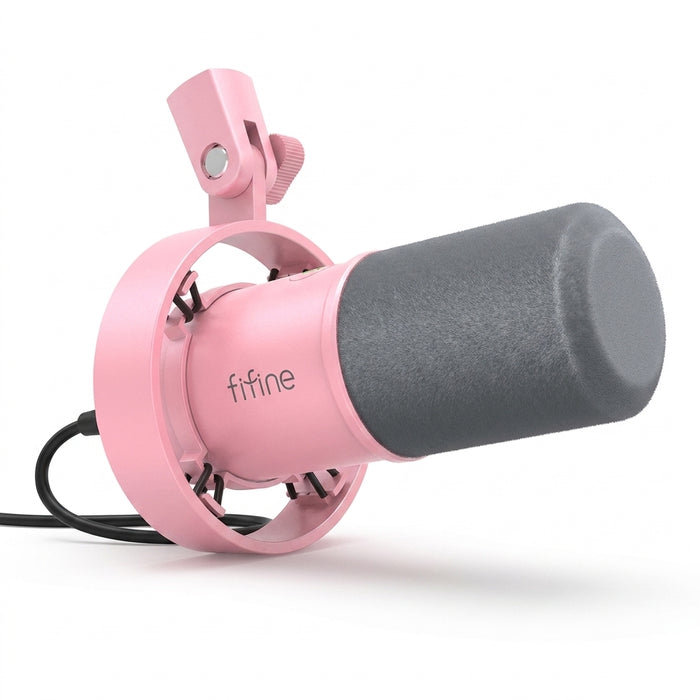 USB/XLR Dynamic Desk Microphone with Shock Mount, Touch Mute & Headphone Monitoring - K688