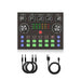 V8S Live Sound Card Podcast Bundle with Condenser Microphone and Boom Arm