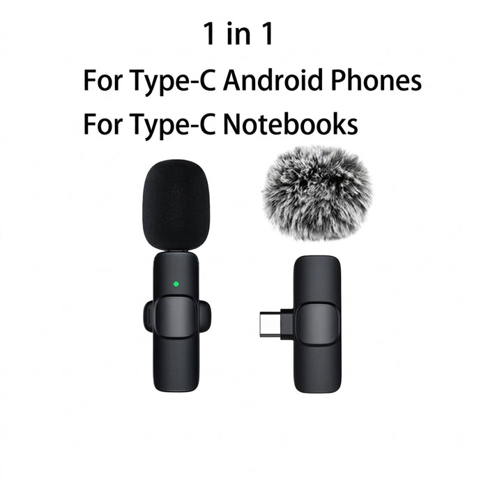 Wireless Lavalier Microphone for iPhone & iPad – Clip-on Mic for Vlogs, Interviews and Podcasts