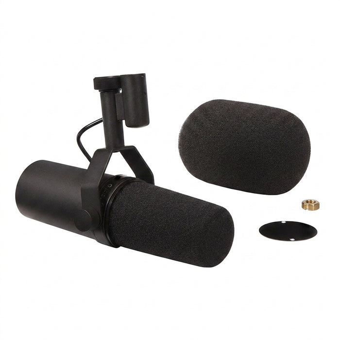 SM7B Cardioid Dynamic Microphone — Selectable Frequency Response for Studio & Podcasting