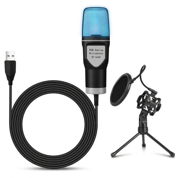 USB Condenser Microphone Kit for PC & Laptop — Desktop Streaming, Podcasting and Gaming