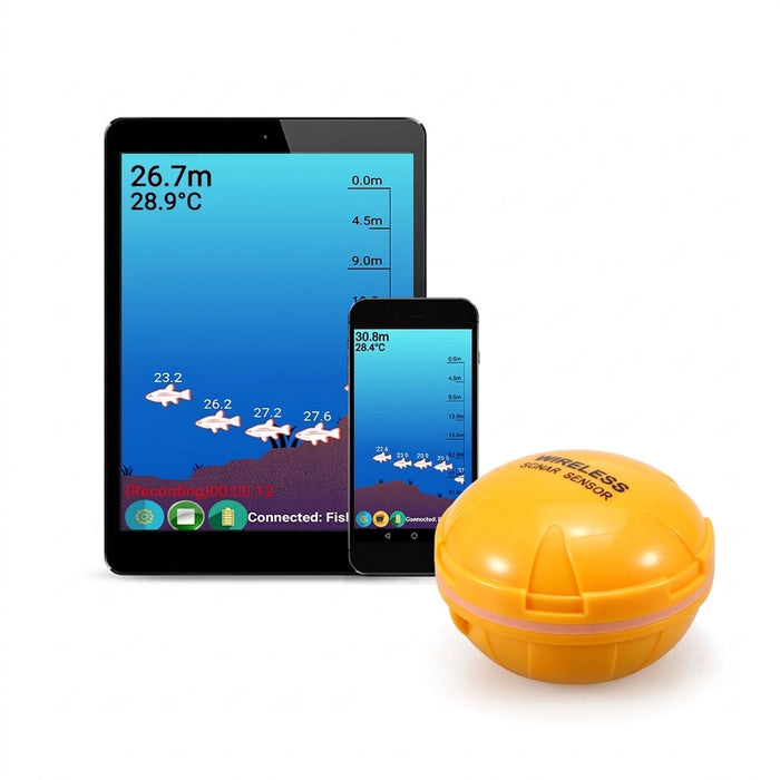 Wireless Portable Fish Finder Sonar Sensor – 125 kHz Echo Sounder