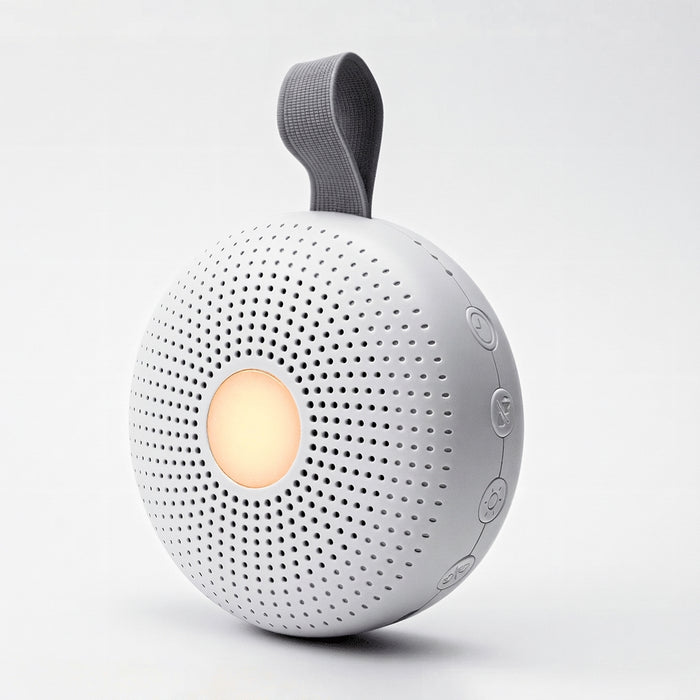 Portable Sleep Sound Machine for Baby & Adult — 15 Sounds, Cry Detection, Night Light, Timer (Rechargeable)