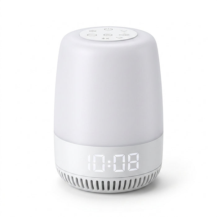 White Noise Machine with Night Light — Portable USB Rechargeable, 19 Soothing Sounds