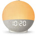 Wake-up Light Sunrise Alarm Clock — White Noise, Bluetooth Speaker & Colour-Changing Night Light (White)