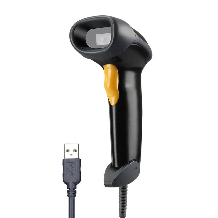 Eyoyo EY-H2 Handheld 2D USB Barcode Scanner — Wired QR, PDF417 & DataMatrix Reader for POS and Inventory