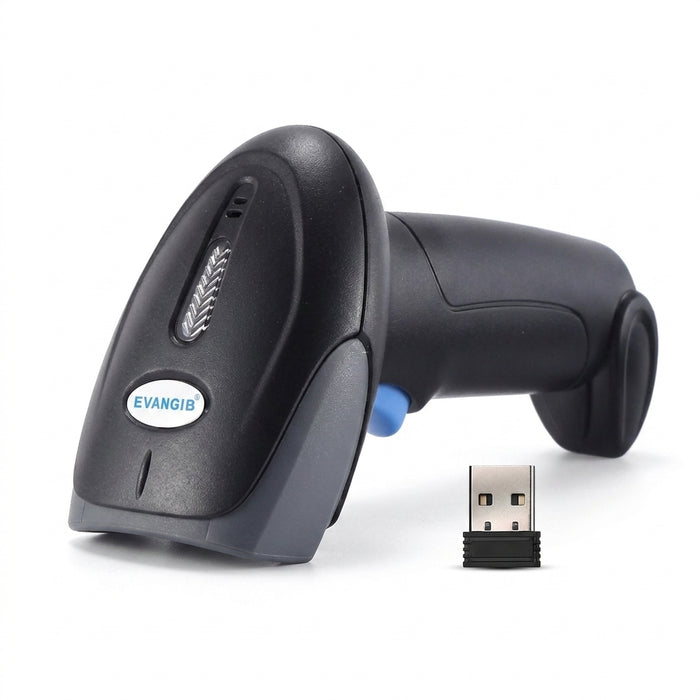 2D/1D Handheld Barcode Scanner — Wired, 2.4G Wireless & Bluetooth QR Reader