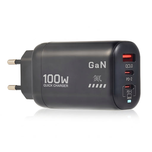 100W GaN USB‑C PD Charger (QC3.0, PPS) – Fast Charge for Laptop, iPad, iPhone 15/16 Pro Max, Samsung