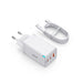 Baseus GaN5 Pro 65W Fast Charger – 3‑Port USB‑C PD & QC with 1m 100W Cable