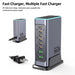 660W GaN 8-Port Desktop Charger — 100W USB‑C PD & Quick Charge 3.0