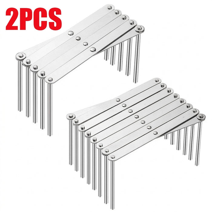 Retractable Stainless Steel Storage Rack – Space-Saving Pot Lid & Plate Holder