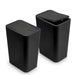 10L Slim Bathroom Bin with Press-Top Lid - Compact Plastic Wastebasket for Toilet, Bedroom & Living Room