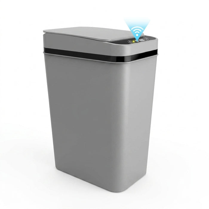 Slim Touchless Motion Sensor Bin with Lid — 12L (approx. 3.5 gal)