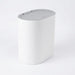 Slim Press-Top Bin with Lid and Wheels — Small Kitchen & Bathroom Waste Basket