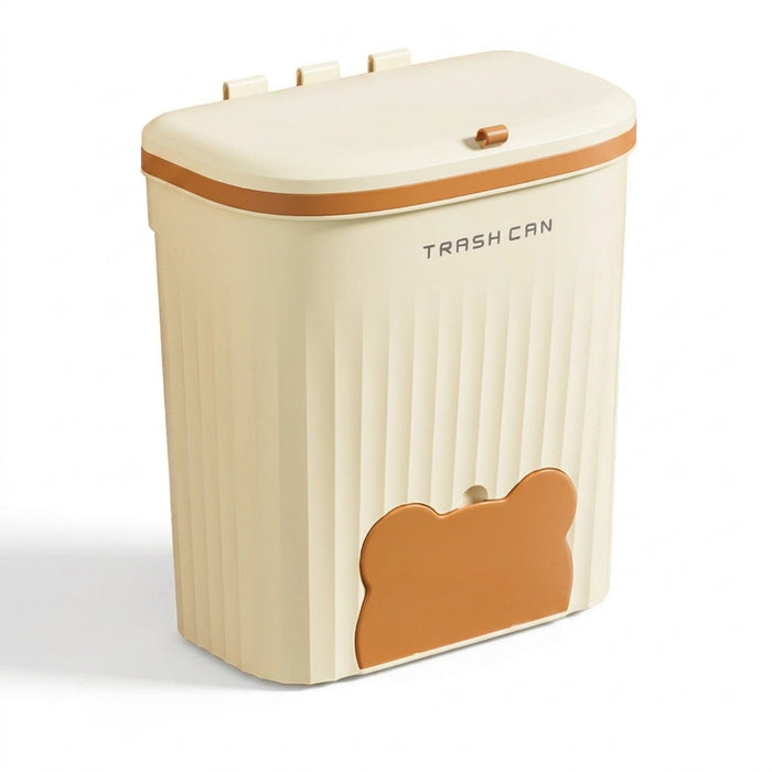 Cabinet Compost Bin with Lid — 6L or 10L, Wall‑Mount or Free‑Standing