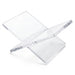 Acrylic Book Stand — Folding Display Holder for Cookbooks, Bibles & Texts (S/L, Black/White/Clear)