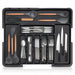 Expandable Kitchen Drawer Organiser for Cutlery – Adjustable 6–9 Slot Tray, Black